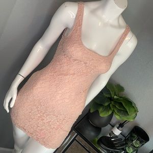 Lace peachy summer dress